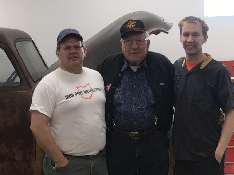 Alex with dad Robby and Great-Grandfather Dean