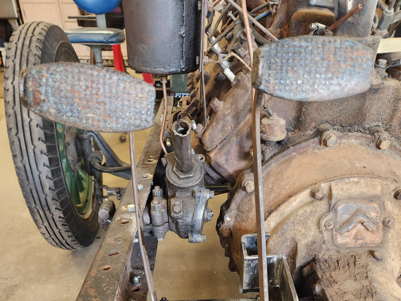 Working on the pedal assembly