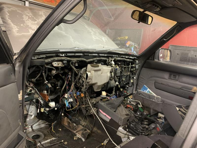 Interior in progress