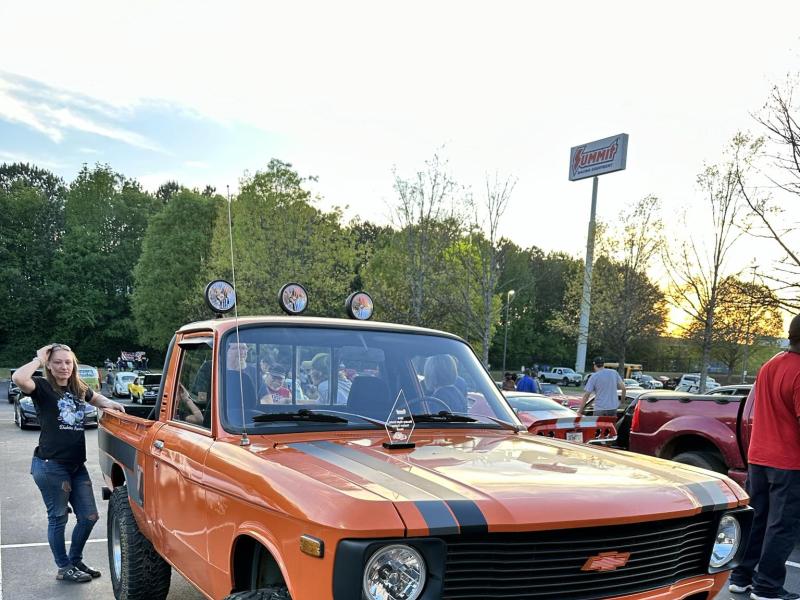 LUV at a car show