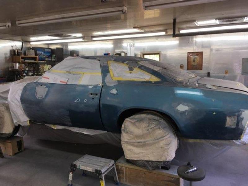 Chevelle in paint shop